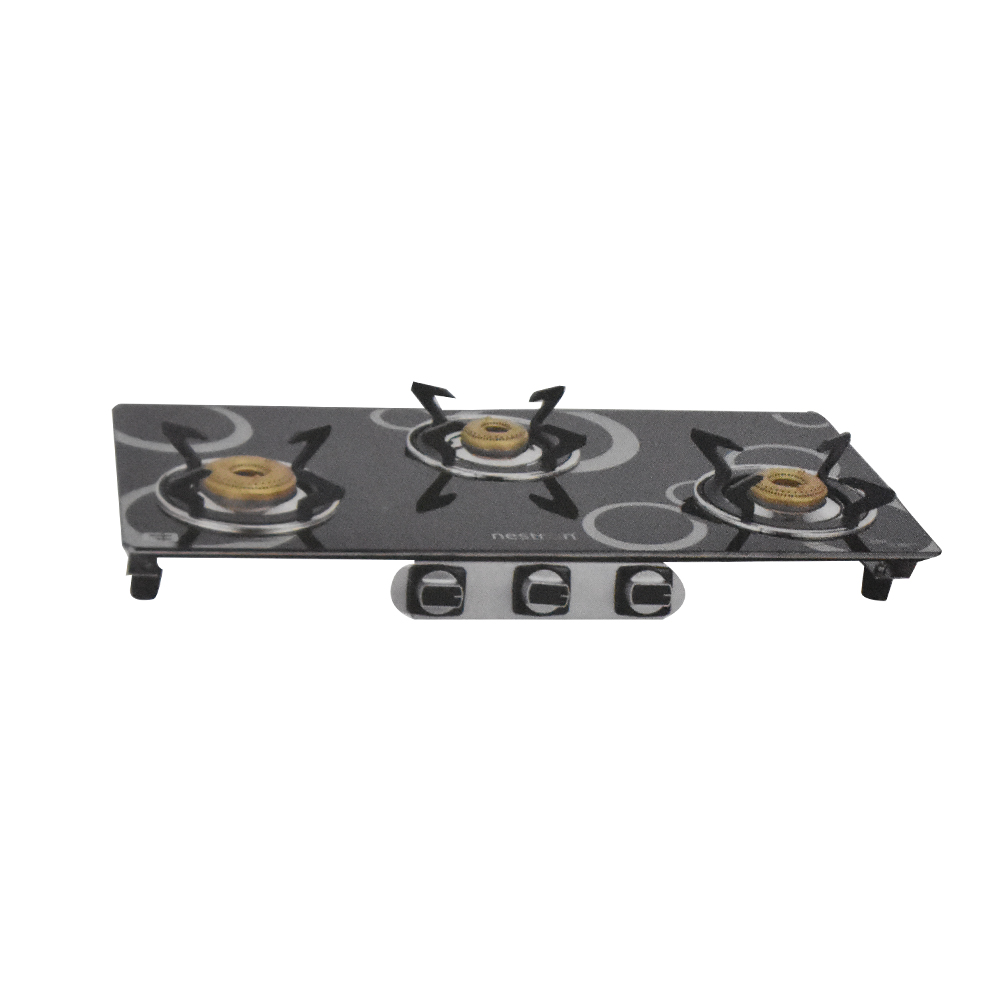 Best Online Retail Store Kerala Nestron Nuclea 3 Burner Glass